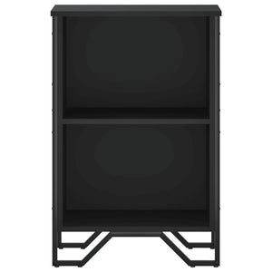 Schwarzes Bücherregal, 50 cm, Holz