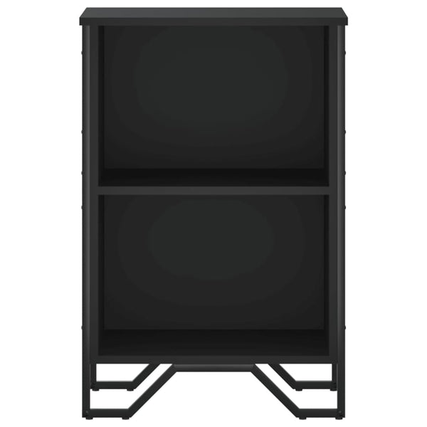 Schwarzes Bücherregal, 50 cm, Holz