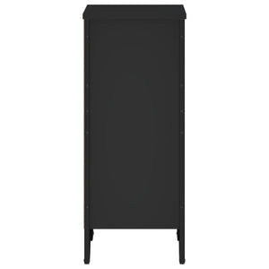 Schwarzes Bücherregal, 50 cm, Holz