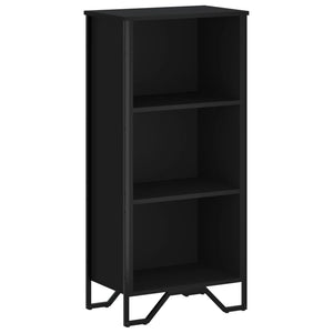 Schwarzes Bücherregal 50x31x106 cm