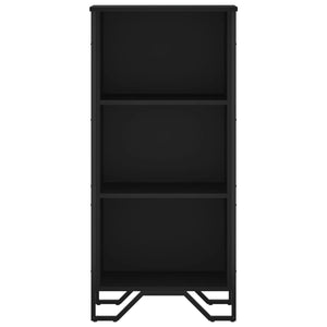 Schwarzes Bücherregal 50x31x106 cm