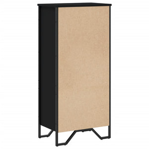 Schwarzes Bücherregal 50x31x106 cm