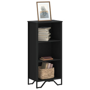 Schwarzes Bücherregal 50x31x106 cm
