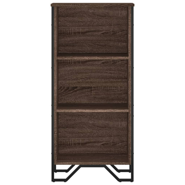 Bücherregal Braun Eichenoptik 50x31x106 cm