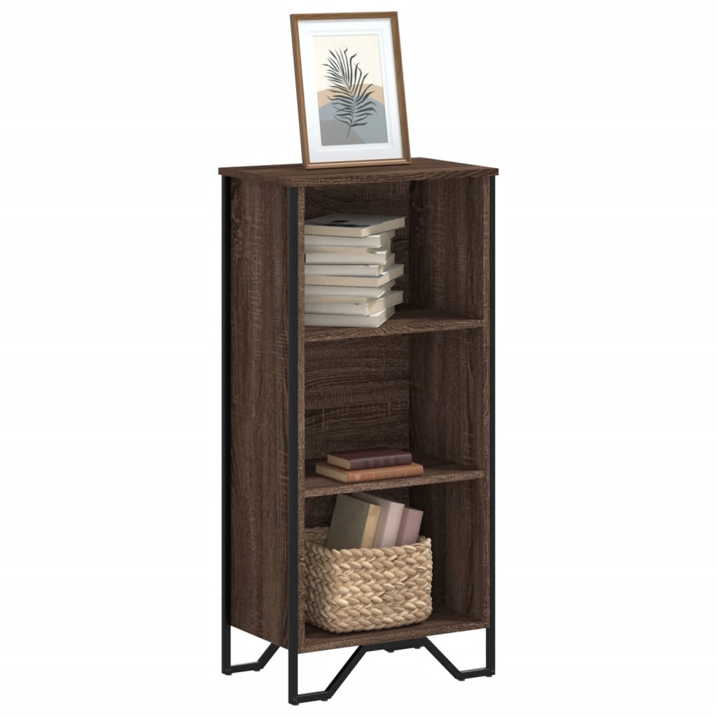 Bücherregal Braun Eichenoptik 50x31x106 cm