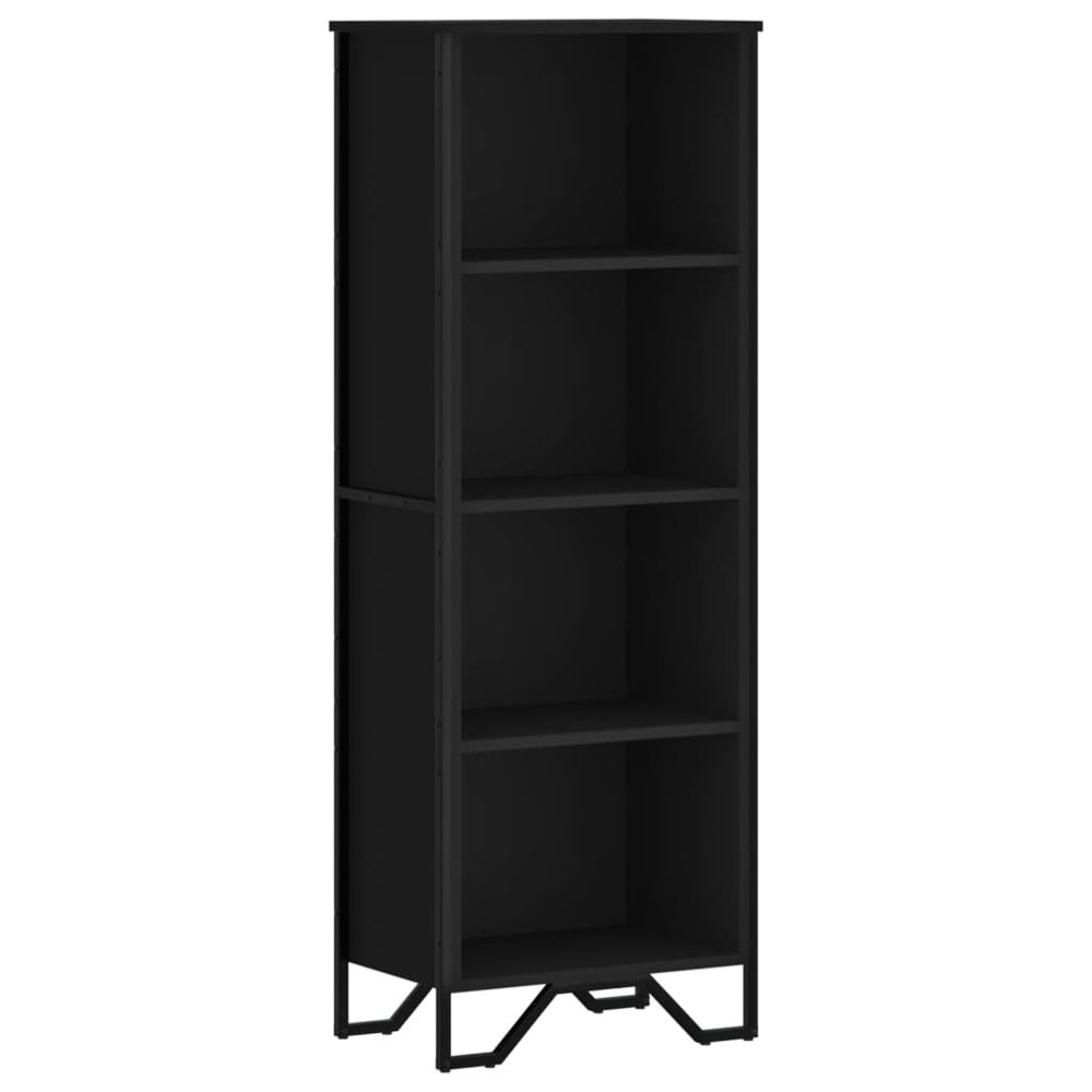 Schwarzes Bücherregal 50x31x137,5 cm