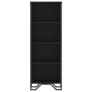 Schwarzes Bücherregal 50x31x137,5 cm