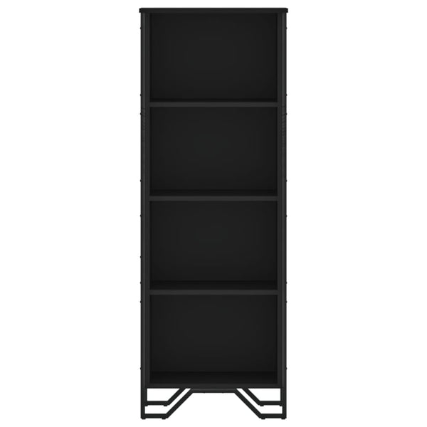 Schwarzes Bücherregal 50x31x137,5 cm