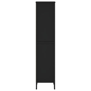 Schwarzes Bücherregal 50x31x137,5 cm