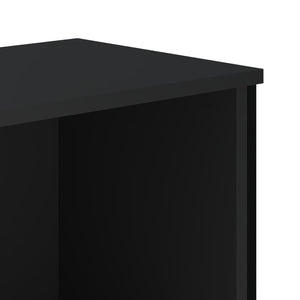 Schwarzes Bücherregal 50x31x137,5 cm