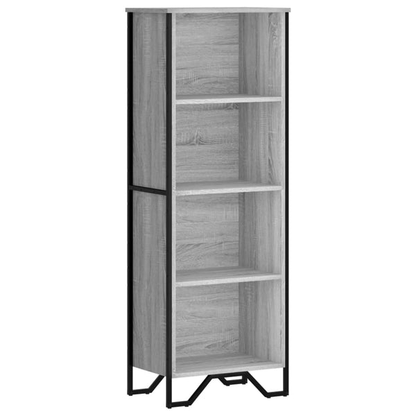 Bücherregal Grau Sonoma 50x31x137,5 cm