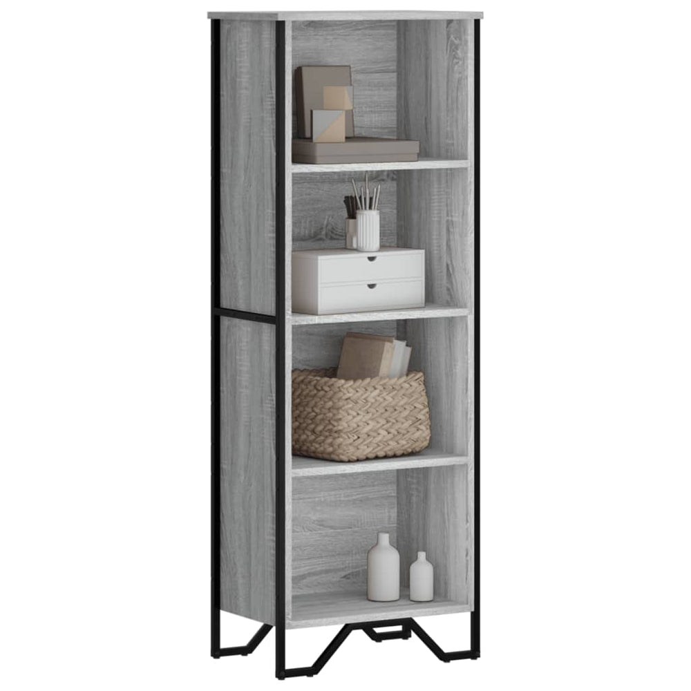 Bücherregal Grau Sonoma 50x31x137,5 cm