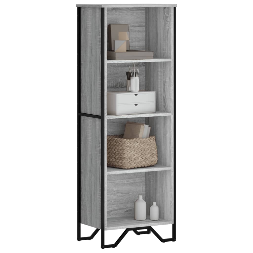 Bücherregal Grau Sonoma 50x31x137,5 cm