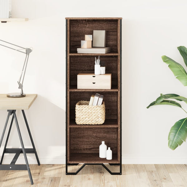 Bücherregal Braun Eichenoptik 137,5 cm