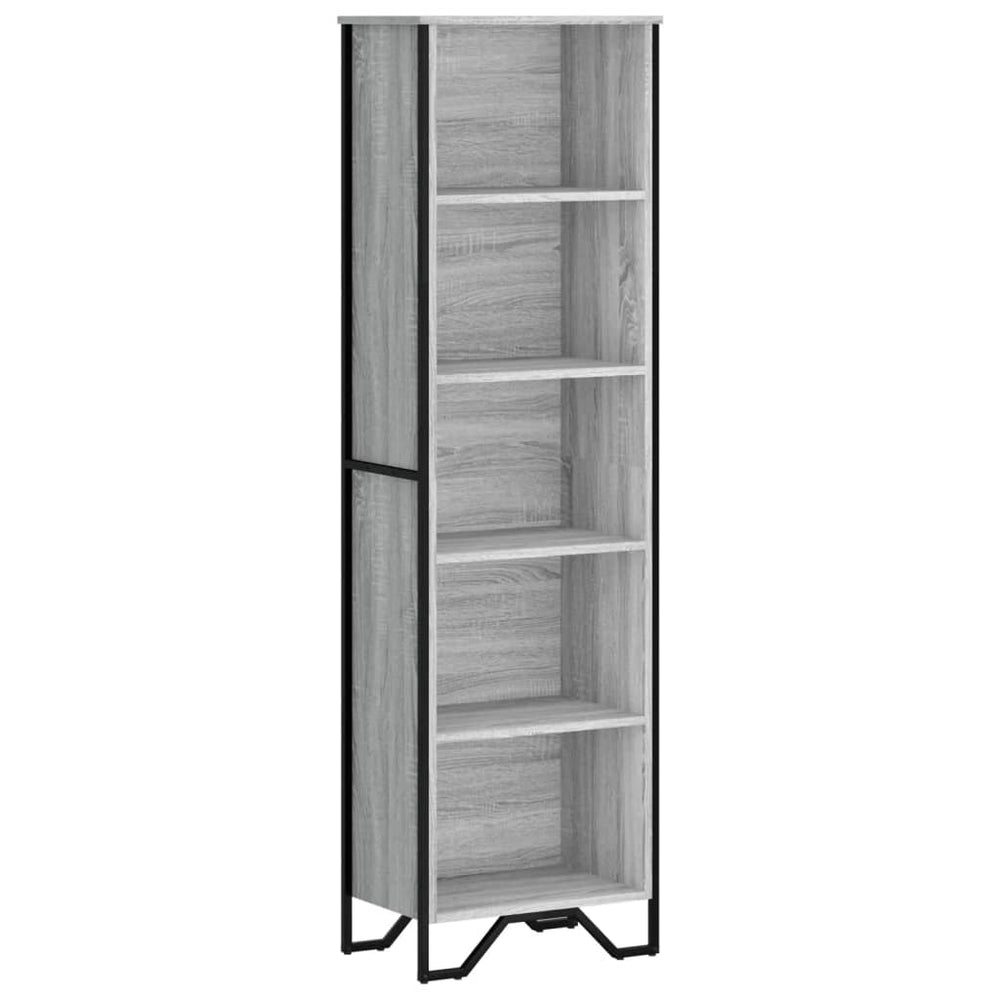 Bücherregal Grau Sonoma 50x31x169 cm
