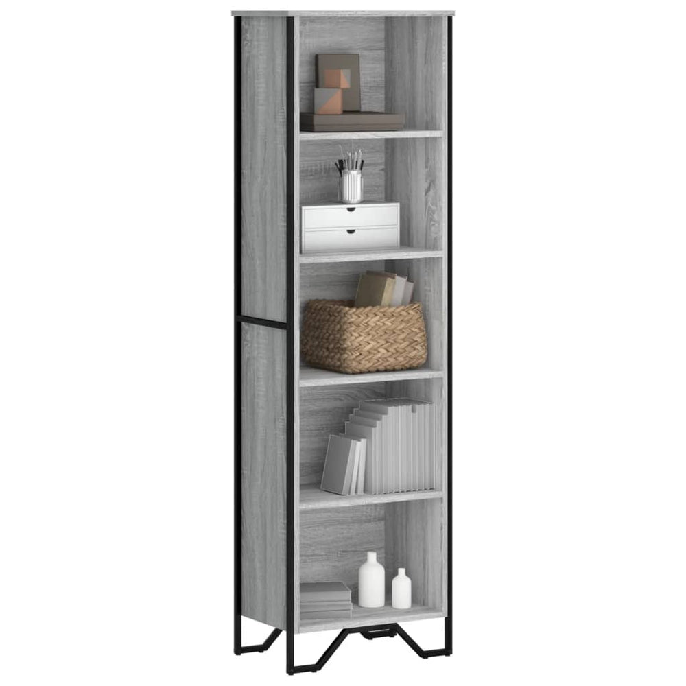 Bücherregal Grau Sonoma 50x31x169 cm