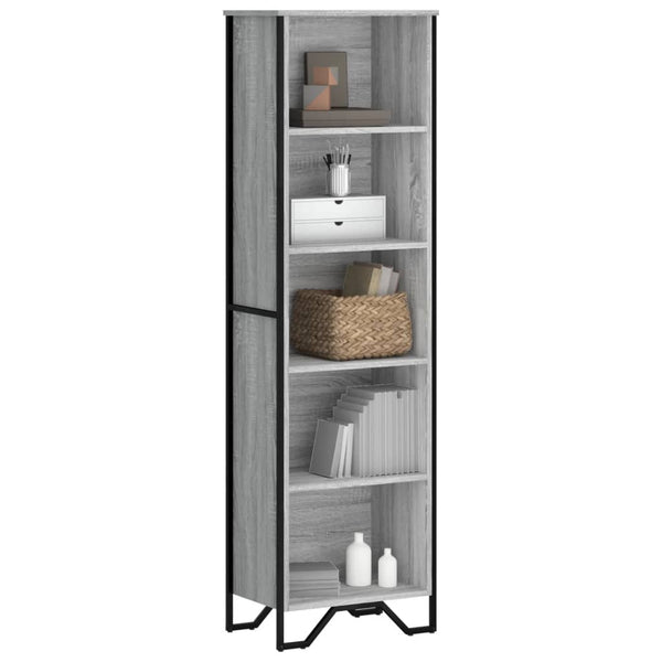 Bücherregal Grau Sonoma 50x31x169 cm