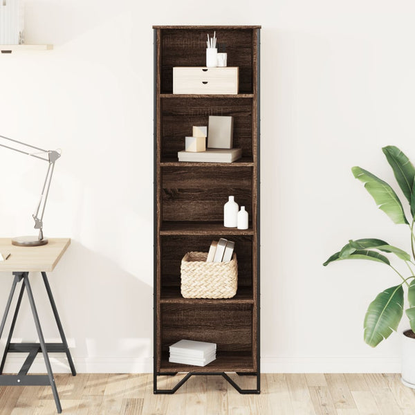 Bücherregal Braun Eichen-Optik, 169 cm hoch
