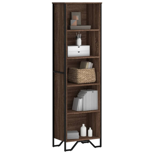 Bücherregal Braun Eichen-Optik, 169 cm hoch