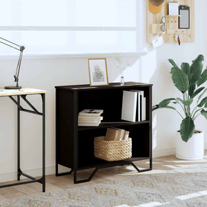 Schwarzes Bücherregal 80 cm