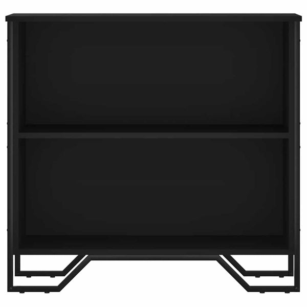 Schwarzes Bücherregal 80 cm