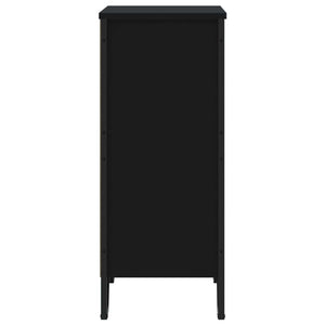 Schwarzes Bücherregal 80 cm