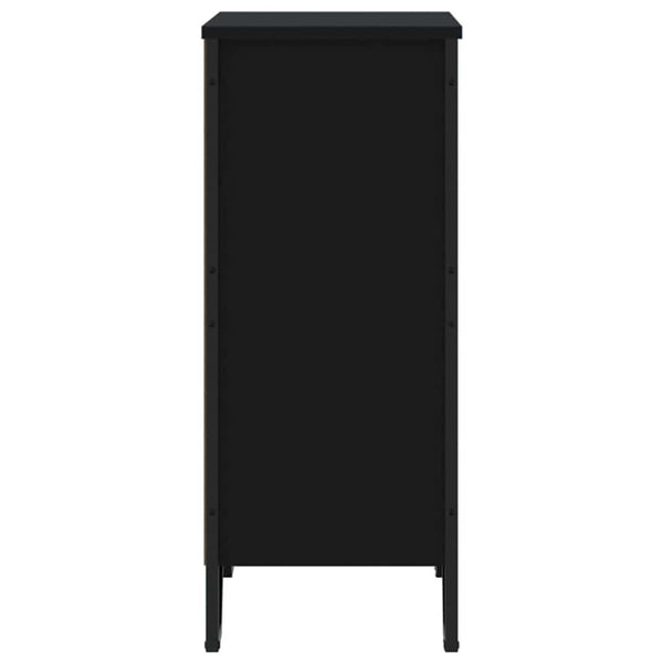 Schwarzes Bücherregal 80 cm