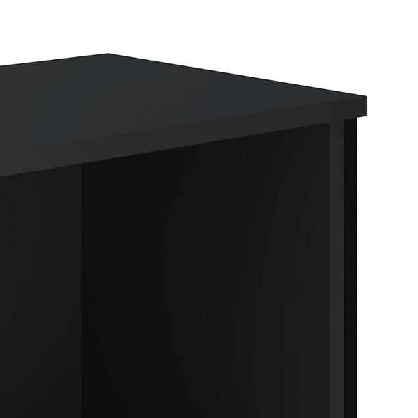 Schwarzes Bücherregal 80 cm