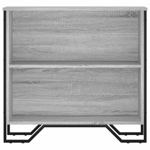 Bücherregal Grau Sonoma 80 cm