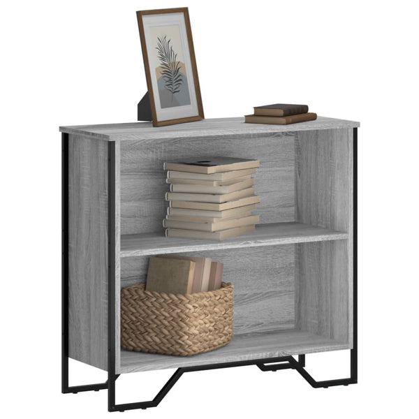 Bücherregal Grau Sonoma 80 cm