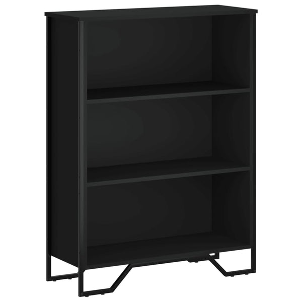 Bücherregal Schwarz 80x31x106 cm