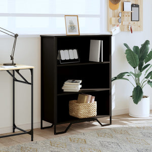 Bücherregal Schwarz 80x31x106 cm