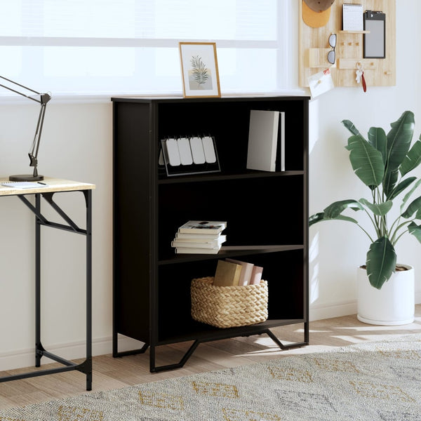 Bücherregal Schwarz 80x31x106 cm