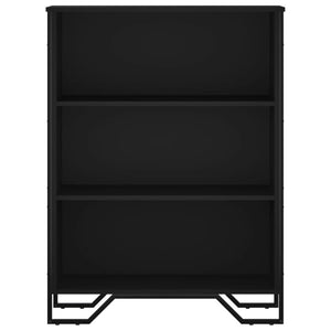Bücherregal Schwarz 80x31x106 cm