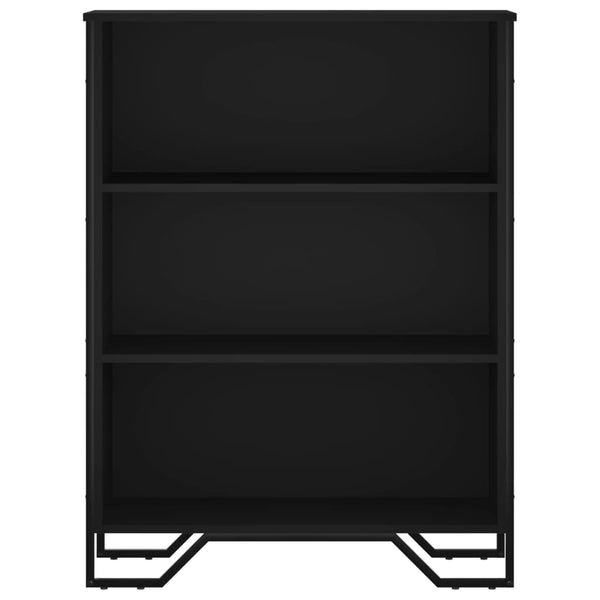 Bücherregal Schwarz 80x31x106 cm