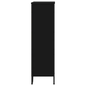 Bücherregal Schwarz 80x31x106 cm