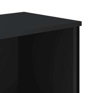 Bücherregal Schwarz 80x31x106 cm