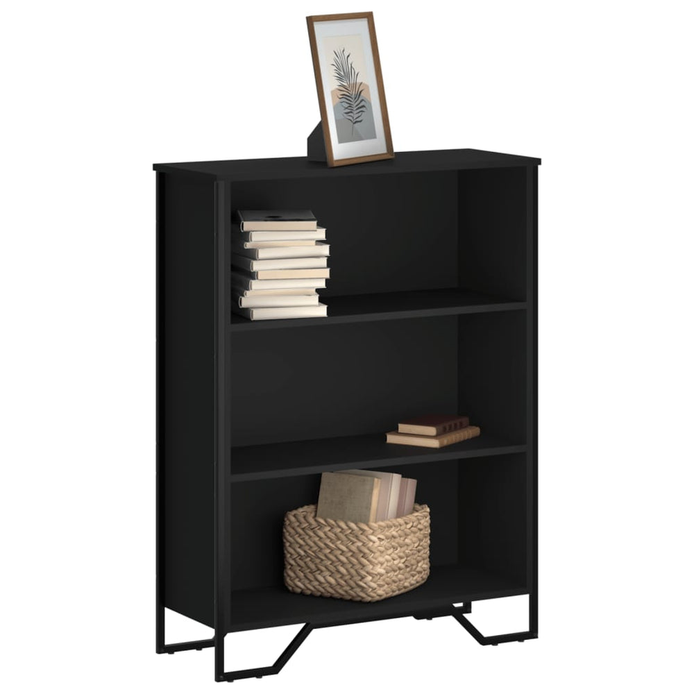 vidaXL Bookshelf Black 80x31x106 cm Engineered Wood
