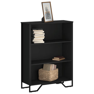 Bücherregal Schwarz 80x31x106 cm