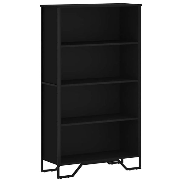 Schwarzes Bücherregal 80x31x137,5 cm