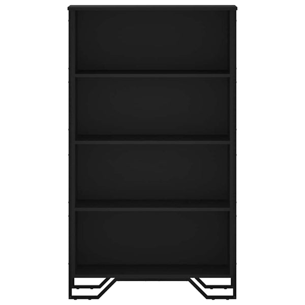Schwarzes Bücherregal 80x31x137,5 cm