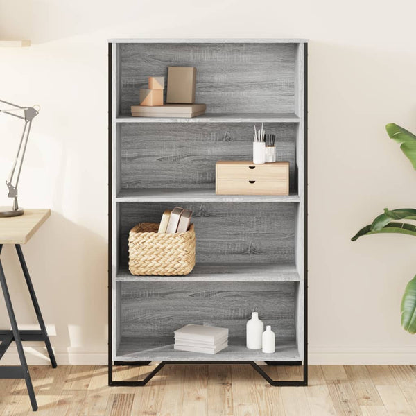Bücherregal Grau Sonoma 80x137,5 cm