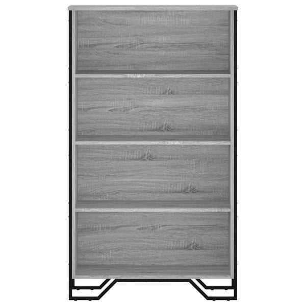 Bücherregal Grau Sonoma 80x137,5 cm