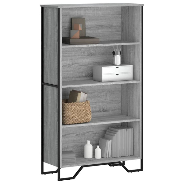 Bücherregal Grau Sonoma 80x137,5 cm