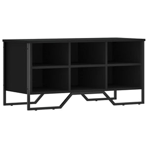 Schuhregal Schwarz 90 cm Holz