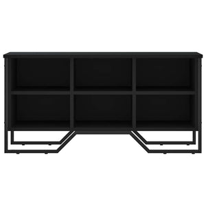 Schuhregal Schwarz 90 cm Holz