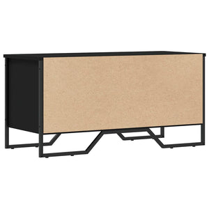 Schuhregal Schwarz 90 cm Holz