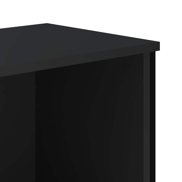 Schuhregal Schwarz 90 cm Holz