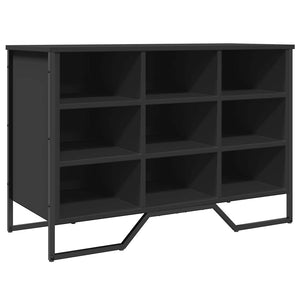 Schuhregal Schwarz 90 cm Holz