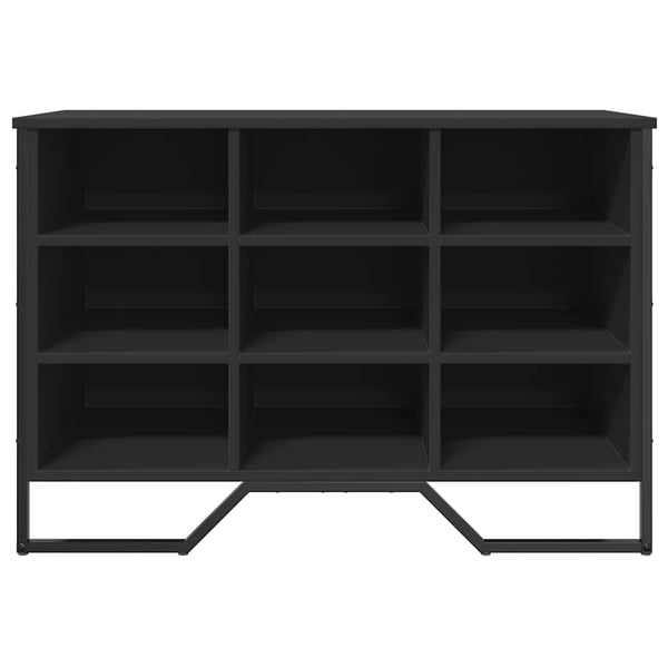 Schuhregal Schwarz 90 cm Holz